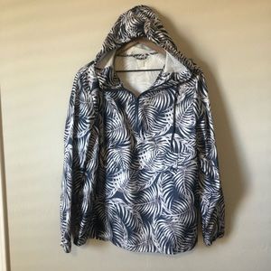 NWOT Xersion Rain Jacket/Windbreaker w/ Hood, Zipper & Front Pouch - Size: Large